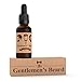 The Gentlemen's Beard Premium Cedarwood Beard Oil - Conditioner Softener - All Natural - Softens, Strengthens and Promotes Beard & Mustache Growth - Leave In Conditioner Moisturizes Skin