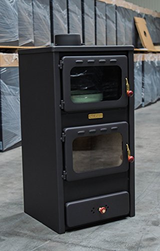 chimenea de madera para para calefacción KUPRO LUX con horno, 11 kW |  Calorcito