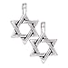 TierraCast Fine Silver Plated Pewter Large Star Of David Pendant 17mm (1)