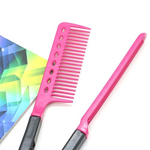 Pack Of 3 DIY Hair Straightener V Shape Comb By IDS