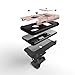 Zizo Bolt Series Compatible with iPhone X Case Military Grade Drop Tested with Screen Protector, Kickstand and Holster iPhone Xs Rose Gold Black
