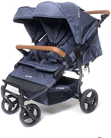Baby Monsters Easy Twin Stroller (Jeans Melange)