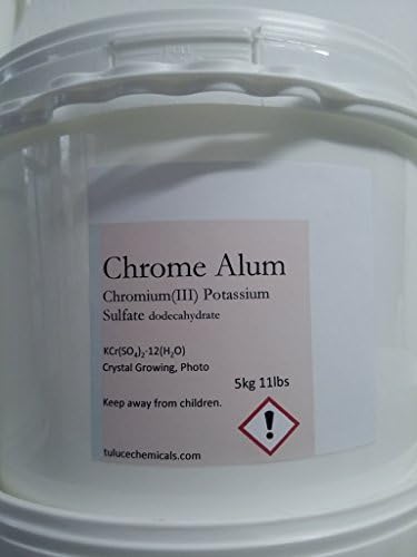 5kg Chromium(III) potassium sulfate Chrome Alum Crystal Growing Photography 11lb