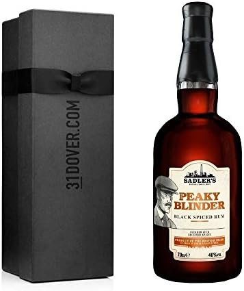 Peaky Blinder Black Spiced Rum, 70cl Bottle in Elegant Gift Box