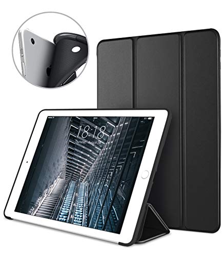 iPad 9.7 Inch iPad Air Case, DTTO Ultra Slim Lightweight Smart Case Trifold Cover Stand with Flexible Soft TPU Back Cover for for Apple iPad Air iPad 5 [Auto Sleep/Wake],Black