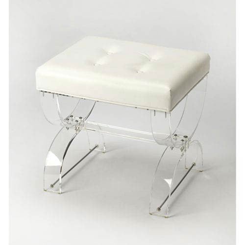 251 First Cooper Acrylic Vanity Stool