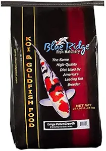Blue Ridge Fish Food Pellets, Koi and Goldfish Growth Formula, Floating 3/16