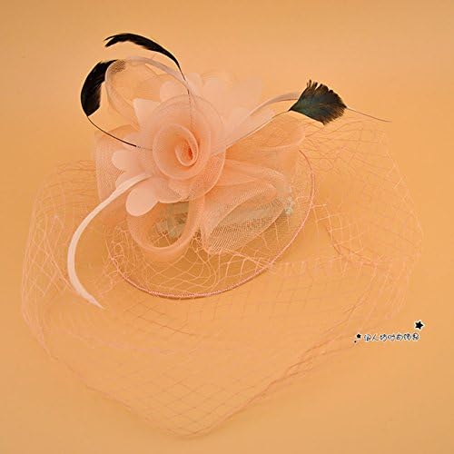 Olici Bridal Wedding Headwear/Prom Hair Pins/Headdress Accessories/Party/Girls Retro The Veil The Yarn Feathers Flowers Small Cap Edge Clips
