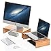 Well Weng Dual Monitor Riser Bamboo Desktop Stand for Computer,Laptop,Printer,iMac,Componentthumb 2