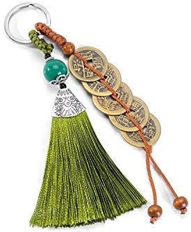 GJMY Chinese Feng Shui Coins for Wealth and Success with Key Chain(Key Chain Coins)