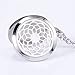 2 Pieces Fragrance Aromatherapy Essential Oil Prume Diffuser Necklace Locket Pendant Outfitters with 24 Inch Chain-Tree of Life & Sunflower Set