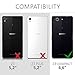 kwmobile Sony Xperia Z3 Compact Case - Ultra Slim Protective Cover for Sony Xperia Z3 Compact - Black/Transparent