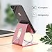Aodh Phone Stand, Z1 Cell Phone Stand Holder, Cradle, Desktop Dock Accessories Compatible with iPhone XR XS X 8 7 6s 6 and Plus, 5s 5, Samsung, LG, and All Smartphones (Rose Gold)
