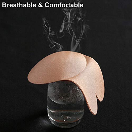 Adhesive Bra Silicone Strapless Backless Push Up Invisible Nipple Covers Breast Lift Tape for Women (M(Suit for A/B Cup))