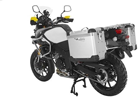 Touratech ZEGA Pro2 aluminum panniers "Anodized Silver" 31/38 litres with mounts For Suzuki V-Strom 1000 from 2014-2018