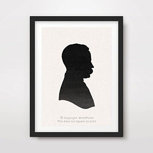 VICTORIAN SILHOUETTE CAMEO ART PRINT POSTER Vintage Portrait Black White Home Decor Interior Design Wall Picture A4 A3 A2 (10 Sizes)