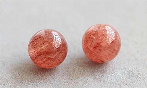 Mimeier 4-12mm Natural Strawberry Quartz Round Beads (057CS) (12mm (10pcs))
