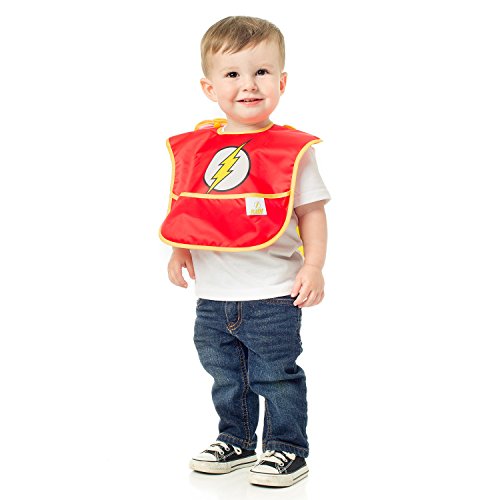 Bumkins DC Comics SuperBib with Cape, Flash (6-24 Months)