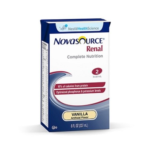 Nestle Novasource Renal 8 Oz Brik Pak, Vanilla