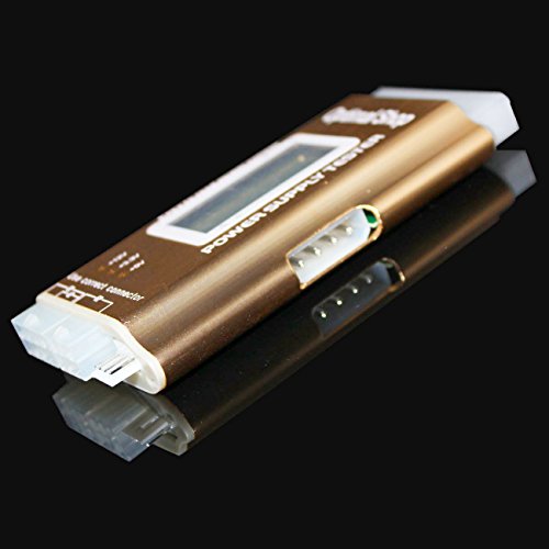 Optimal Shop 20/24 4/6/8 PIN 1.8" LCD Computer PC Power Supply Tester -Golden