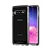 tech21 Protective Samsung Galaxy S10+ Case Thin Patterned Back Cover with FlexShock - Evo Check - Smokey Black