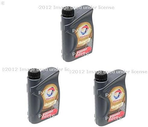 Set of 3 Engine Oil TOTAL QUARTZ RACING 1 Liter 182162 A3 A4 A4 Quattro A5 A8 Quattro 2012 2013