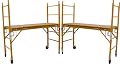 2 Sets of 6 feet Multi Purpose Scaffold Rolling Tower Baker-Style Scaffold with U Lock