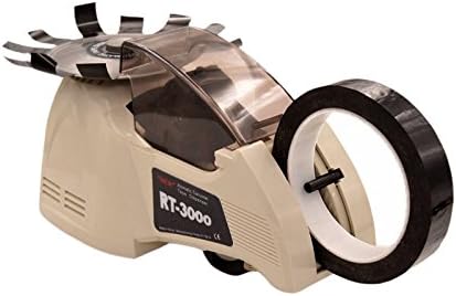RT3000 Electric Tape Dispenser Carousel Automatic Tape Cutter With Up 3~25mm Width,9~61mm Longth, Precise knob Set Function