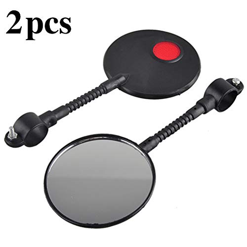 B bangcool 2PCS Bike Mirror Bendable Bicycle Mirror Bike Rear View Mirror - Thumbnail 7