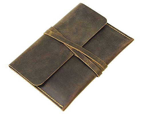 Distressed Leather Kindle Paperwhite Cover Case Vintage Retro Cow Leather Sleeve Case Cover for Kindle Voyage