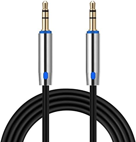 3.5mm Auxiliary Cable Stereo Aux Cord (Tangle-Free, Hi-Fi Sound Quality, Ultra Slim) for Car Stereo, Headphones, iPods, iPhones, iPads, Home Stereos and More- 3.3ft /Black by URANT