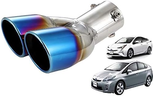 Takelablaze プリウス専用 2本出し マフラーカッター Toyota Prius30系 後期 超特価sale開催 40系 プリウスa専用 チタンカラー 前期 50系