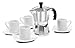 IMUSA USA B120-41V Aluminum Espresso Stovetop Coffeemaker 1-cup, Silver
