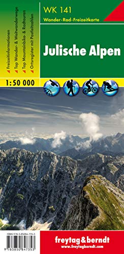 Julische Alpen: 1:50K Hiking Map FB WK141 (Slovenia) (Wanderkarte) (English, Italian and German Edition) by Freytag-Berndt