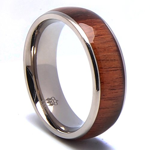 Three keys jewelry 8mm titanium ring wedding band engag…