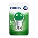 Philips LED 463224 60 Watt Equivalent Green A19 LED Light Bulb, 6 Pack, Piece