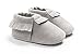 Kuner Baby Boys Girls Tassel Soft Soled Non-Slip Crib Shoes Moccasins First Walkers (11cm(0-6months), Gray)