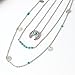 CH Silver Vintage Boho Style Moon Choker Necklace Women Girl Lady Long Chain Pendant Necklace