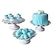 VILAVITA 3-Set Cake Stands Round Cupcake Stands Metal Dessert Display Cake Stand, White