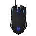 iXCC FPS Gaming Mouse - Aluminum Base, 800/1200/1600/2400 DPI, 6 Buttons, Wired Optical Mouse for Windows / Mac OS - Black