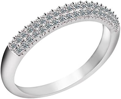 Cherryn Auxiliary Micro Cubic Zirconia Half Circle Women womens engagement rings