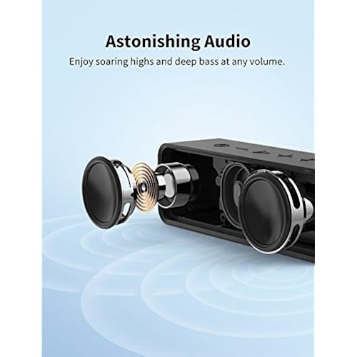 Anker Soundcore Portable Bluetooth Speaker with Loud Stereo Sound, Rich Bass, 24-Hour Playtime, 66 ft Bluetooth Range, Built-In Mic. Perfect Wireless Speaker for Home, Outdoors, Travel Electronics, Portable Audio & Video, Portable Speakers & Docks, Portable Line-In Speakers