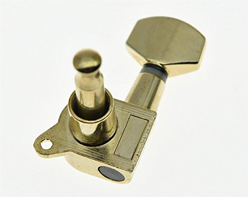 KAISH Gold 6 Inline Tuning Keys Guitar Tuners Machine Heads for Strat Tele