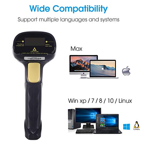 Esup USB Barcode Scanner 1D Handheld Automatic Laser Bar Code Scanner Reader
