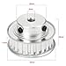 uxcell Aluminum XL 24 Teeth 6mm Bore Timing Belt Idler Pulley Flange Wheel for 10mm Belt 3D Printer CNC