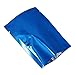 200 Pack Metallic Mylar Foil Open Top Sealable Bags Vacuum Heat Seal Pouches for Food Storage Packaging with Tear Notches (6x9cm (2.4x3.5 inch), Blue)