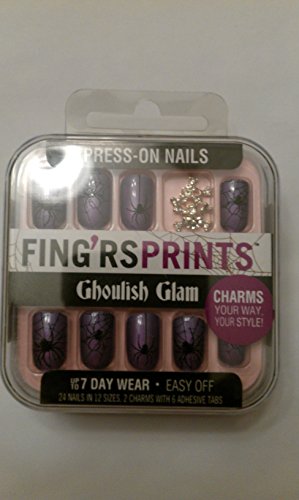 FING'RSPRINTS PRESS-ON NAILS GHOULISH GLAM PRETTY SCARY 31389