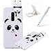 Soft TPU Case for Galaxy S9 Plus,3D Flexible Rubber Case for Galaxy S9 Plus,Herzzer Premium Stylish Cute Panda Printed Slim Fit Shockproof Scratch Resist Silicone Bumper Back Cover