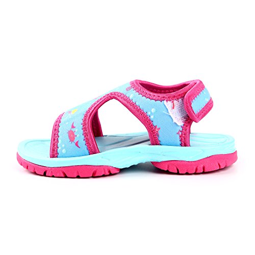 Northside Girls' Minnow Water Shoe, Blue/Multi, Size 12 M US Toddler