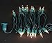 Novelty Lights 5 Feet 20 Bulbs Vintage Short Mini Light String, Clear Bulbs on Green Wire, 4-Inch Spacing Fairy Lights, Connectable End-to-End, UL Listed for Indoor/Outdoor
